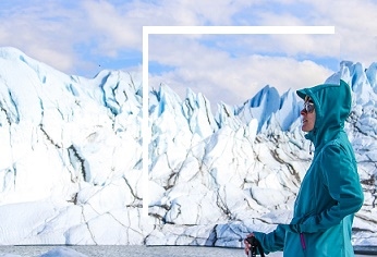 Alaska Woman At A Glacier - Ashley Heimbigner